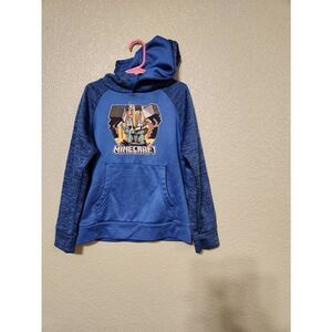 Boys small 6-7 blue minecraft hoodie
